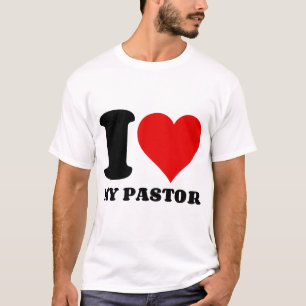 私は牧師が大好きです Tシャツ