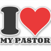 私は牧師を愛している シール (正面)