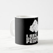 私は物の言えない人々に会います コーヒーマグカップ (正面左)