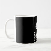 私は物の言えない人々に会います コーヒーマグカップ (左)