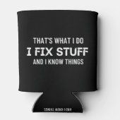 私は物を修正する 缶クーラー (裏面)