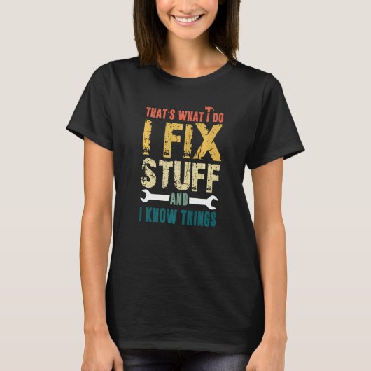 私は物を修正する Tシャツ (正面)