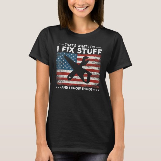 私は物を修正する Tシャツ (正面)