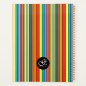 私は物を計画し、物事をオレンジ色ので行ストライプう プランナー手帳 (裏面)