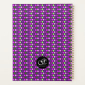 私は物を計画し、物事を起こす薄紫水玉模様 プランナー手帳 (裏面)