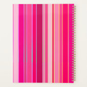 私は物を計画し、物事を起こす、ピンクストライプの プランナー手帳 (裏面)