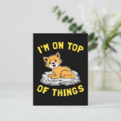 私は物事のトップに立っている ポストカード (スタンド正面)