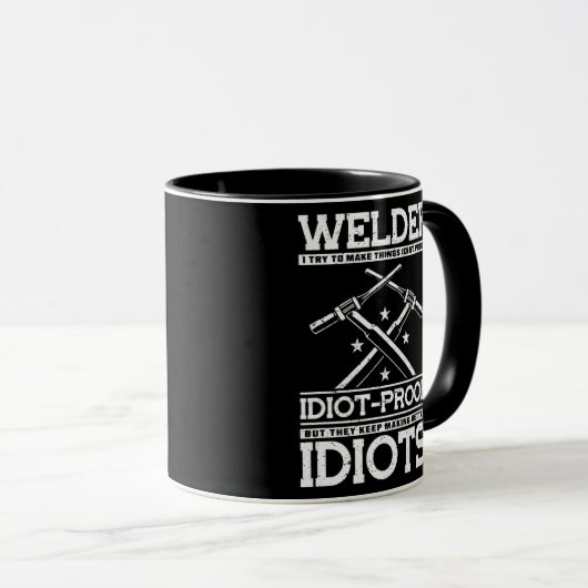 私は物事を愚かな証拠にしようとするが、彼らは マグカップ (正面右)