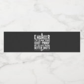 私は物事を愚か者になろうとしているエンジニア ペットボトルラベル (シングルラベル)