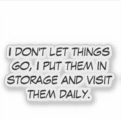 私は物事を放さない シール (正面)