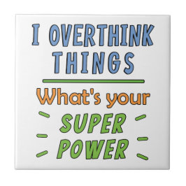 私は物事を考え過ぎる タイル