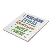 私は物事を考え過ぎる タイル (側面)