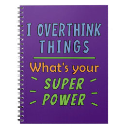 私は物事を考え過ぎる ノートブック