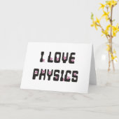 私は物理学が大好きだ カード (黄色い花)