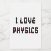 私は物理学が大好きだ フードラベル (シングルラベル)