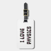 私は物理学が大好きだ ラゲッジタグ (正面縦)