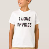 私は物理学が大好きだ Tシャツ (正面)