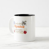 私は物理学だけが好きで、多分3人が好きだ ツートーンマグカップ (正面左)