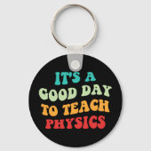 私は物理学を学ぶのに良い教え日だ キーホルダー (正面)