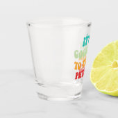 私は物理学を学ぶのに良い教え日だ ショットグラス (左)