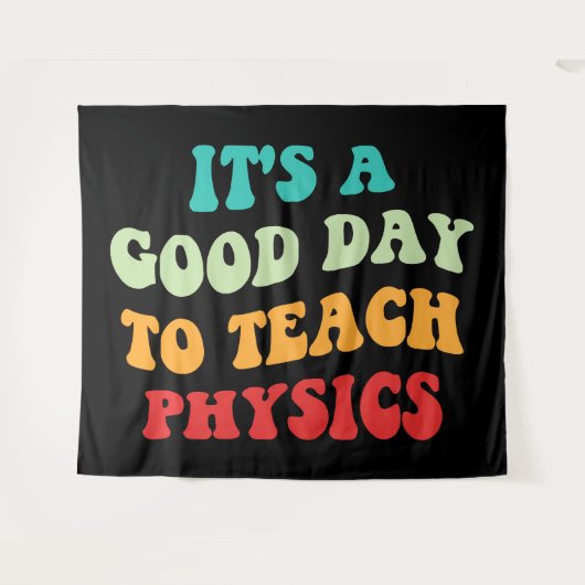 私は物理学を学ぶのに良い教え日だ タペストリー (正面(横))