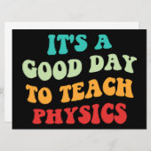 私は物理学を学ぶのに良い教え日だ 招待状 (正面/裏面)