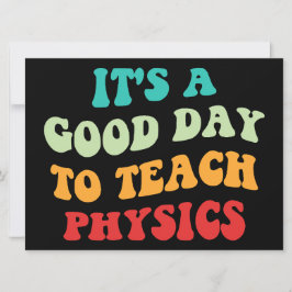 私は物理学を学ぶのに良い教え日だ 招待状