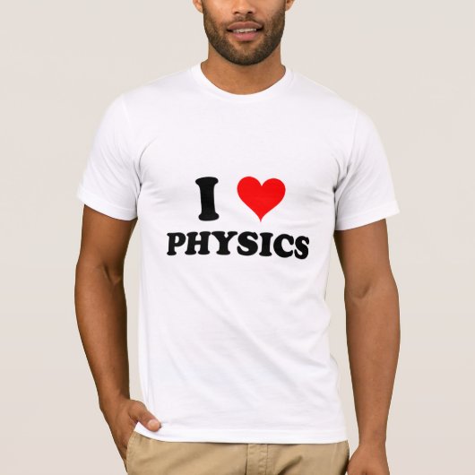 私は物理学を愛します Tシャツ (正面)