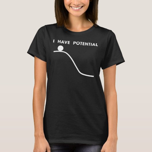 私は物理的なエネルギーを持っている Tシャツ (正面)
