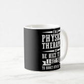 私は物理的なセラピストセラピー  コーヒーマグカップ (正面右)