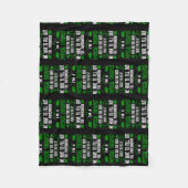 私は物理的なセラピストセラピー  フリースブランケット (正面)