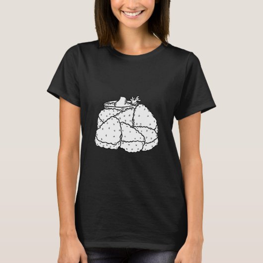 私は特に揚げたチケの時に鶏が大好き Tシャツ (正面)