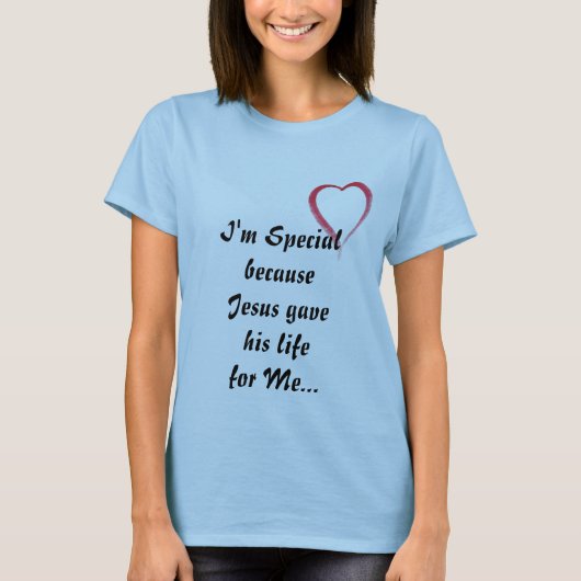 私は特別なTシャツです Tシャツ (正面)