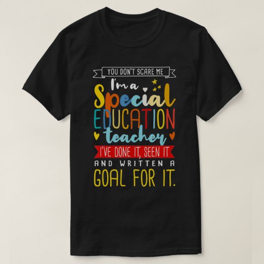 私は特別教育先生センSPED教育者だ Tシャツ (デザイン正面)