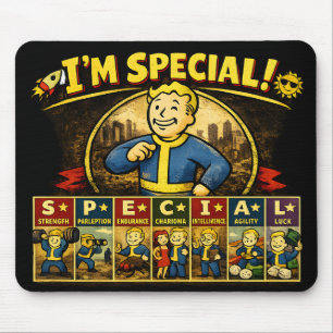 私は特別 Falloutにインスパイアされたステータスマウスパッド マウスパッド