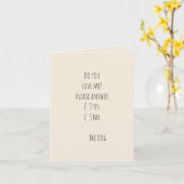 私は犬からの愛します カード (黄色い花)