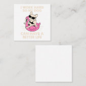 私は犬がより良い懸命を持つことができるように仕事をする エンクロージャーカード (正面/裏面)