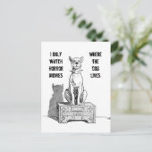 私は犬が住んでいるホラー映画しか見ない ポストカード (スタンド正面)