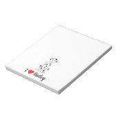 私は犬が可愛いパーソナライズされた ノートパッド (回転)