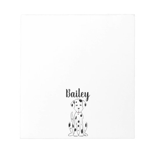 私は犬が可愛いパーソナライズされた ノートパッド (正面)