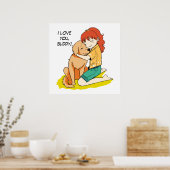 私は犬が大好きだ ポスター (キッチン)