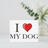 私は犬が大好きだ ポストカード (スタンド正面)