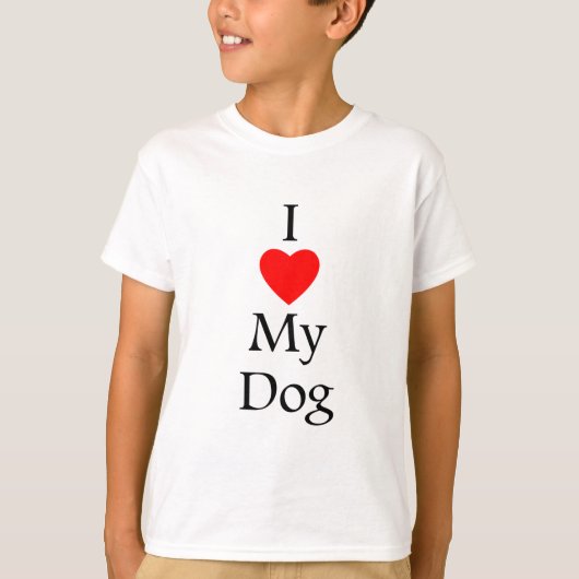 私は犬が大好きだ Tシャツ (正面)