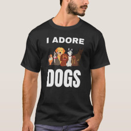 私は犬が大好きだ Tシャツ