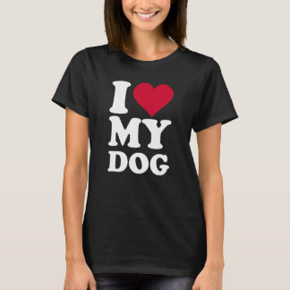 私は犬が大好きだ Tシャツ