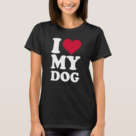 私は犬が大好きだ Tシャツ (正面)