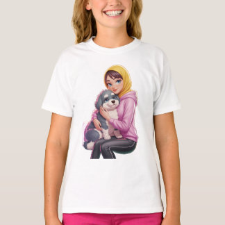 私は犬が大好きだ Tシャツ