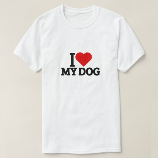 私は犬が大好きだ Tシャツ (デザイン正面)