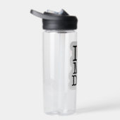 私は犬が大好きパーソナライズされた ウォーターボトル (右面)