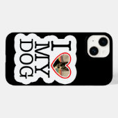 私は犬が大好きパーソナライズされた Case-Mate iPhoneケース (裏面 (横))